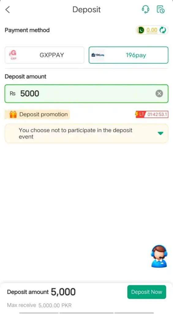 357PK Game Deposit