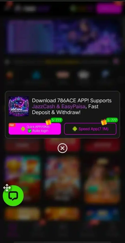 786ACE Game login