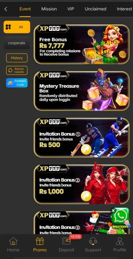 XP777 Game App